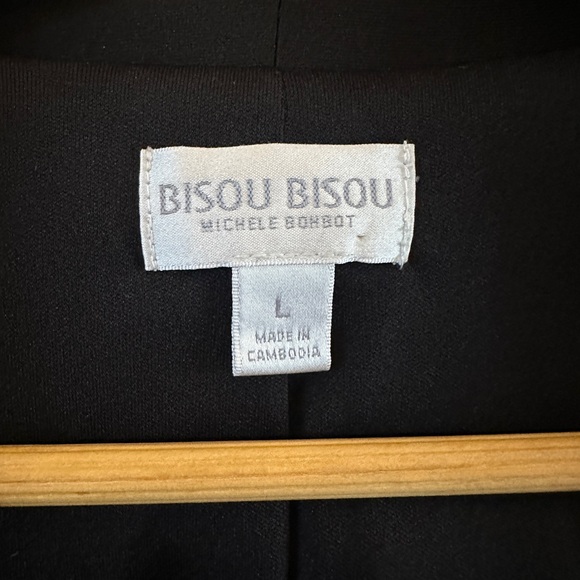 Bisou Bisou Black Peplum Blazer - Picture 2 of 6